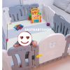 EDUPLAY Fence + Playmat 灰白色圍欄連4接地墊組合 (120x160cm地墊)