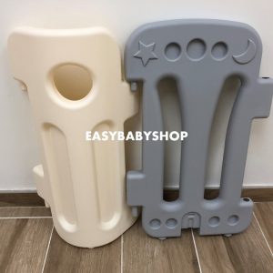 EDUPLAY Fence + Playmat 灰白色圍欄連4接地墊組合 (120x160cm地墊)