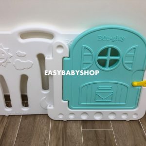 EDUPLAY Fence + Playmat 灰白色圍欄連4接地墊組合 (120x160cm地墊)