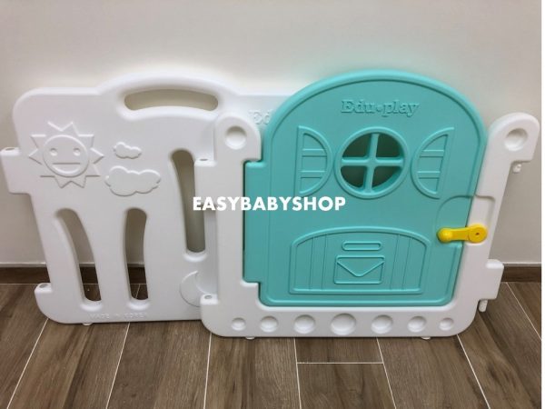EDUPLAY Fence + Playmat 粉白色圍欄連4接地墊組合 (120x160cm地墊)