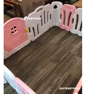 EDUPLAY Fence + Playmat 粉白色圍欄連4接地墊組合 (120x160cm地墊)