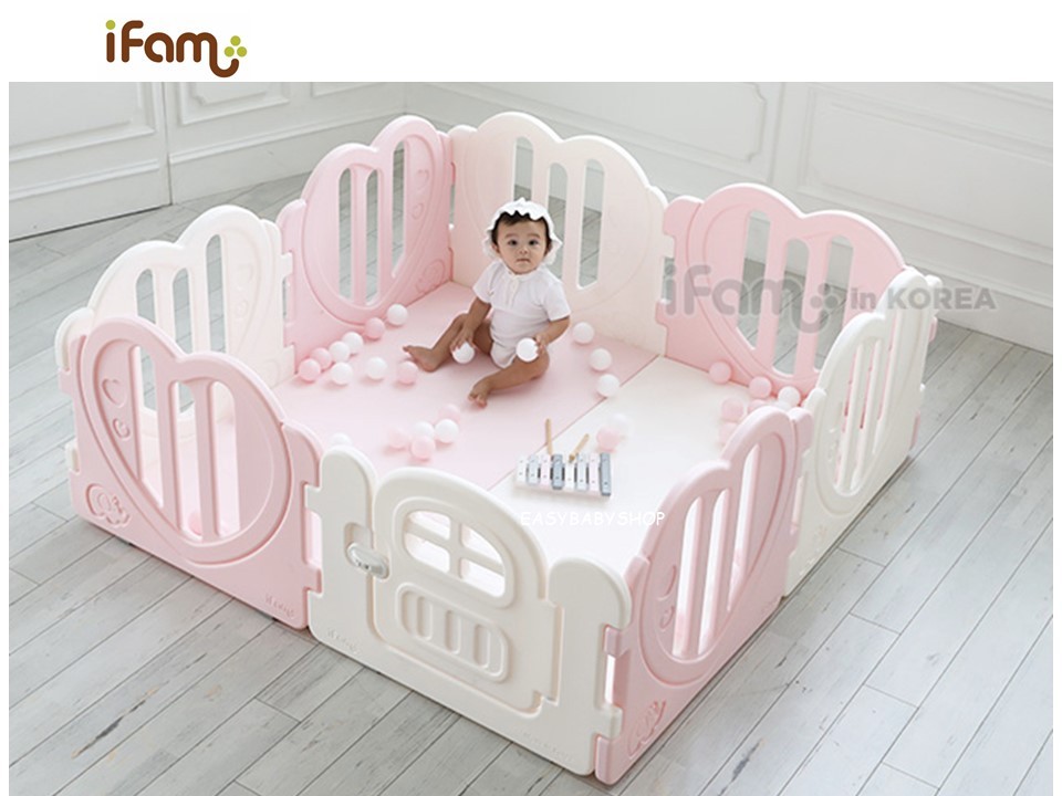 iFam SweetHeart Baby Room 嬰兒圍欄 (7+1) 8塊淨圍欄 (適合140x140cm地墊)