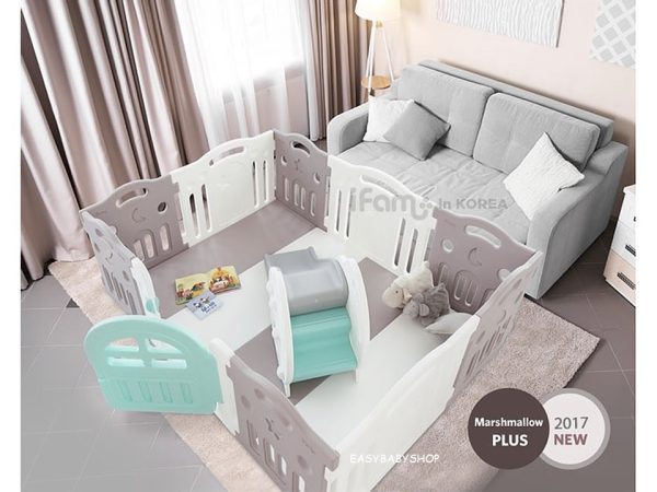 iFam 最高圍欄 Tallest Baby Room + Playmat (9+1) 10塊淨圍欄 (適合200X140cm地墊)