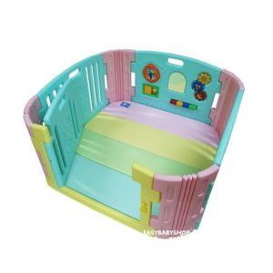 EDUPLAY Happy Baby Room + Playmat 圍欄連4接地墊組合 (108x108cm地墊)