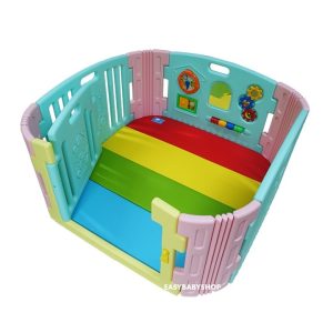 EDUPLAY Happy Baby Room + Playmat 圍欄連4接地墊組合 (108x108cm地墊)