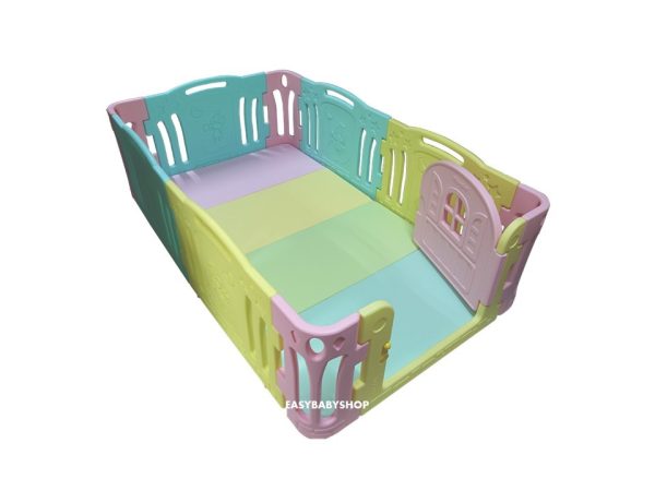 EDUPLAY Azang Azang Baby Room + Playmat 圍欄連4接地墊組合 (208x122cm地墊)