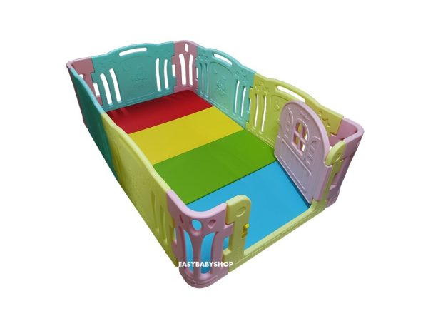 EDUPLAY Azang Azang Baby Room + Playmat 圍欄連4接地墊組合 (208x122cm地墊)