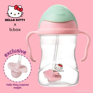 b.box Hello Kitty 防漏吸管學飲杯 Candy Floss【香港原裝行貨】