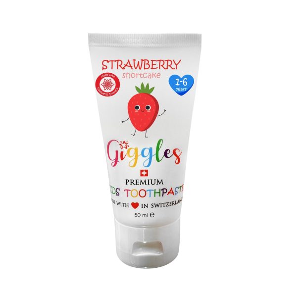 Giggles 瑞士兒童牙膏 士多啤梨味 1-6歲 (50毫升)