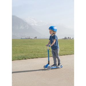 Globber PRIMO 發光車輪摺疊兒童滑板車 夢幻版 霓虹粉配花花圖案