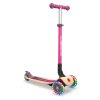 Globber PRIMO 發光車輪摺疊兒童滑板車 環保木踏板 粉紅