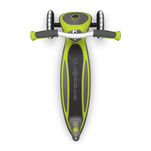 Globber MASTER 發光車輪摺疊兒童滑板車 青綠色