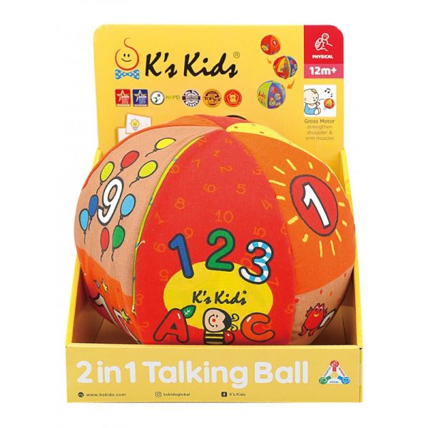 K's Kids 2 in 1 Talking Ball 字母數字發聲學習球