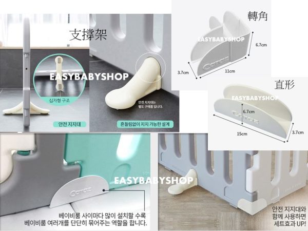 【現貨】CARAZ Line BabyRoom Fence + Playmat (5+1) 6塊圍欄連地墊套裝 (70x140cm地墊)